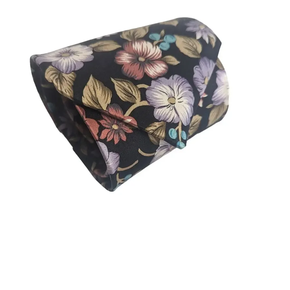 Mens Franco Baretta multi colored floral pattern dress silk tie